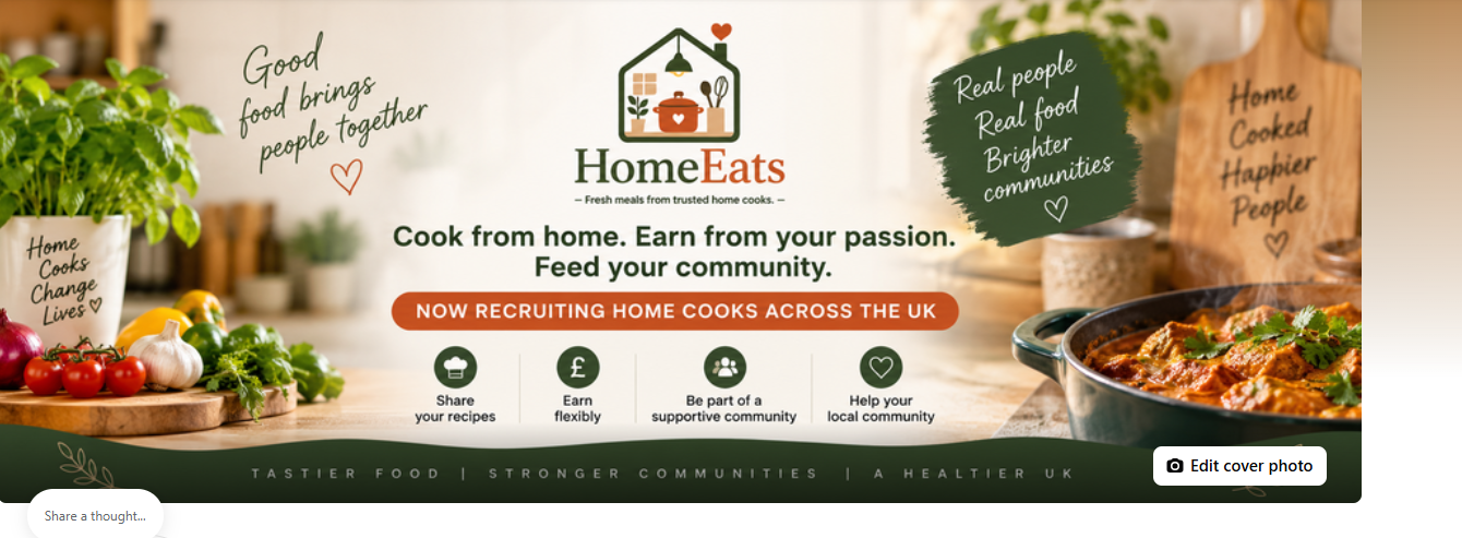 HomeEats home cook recruitment banner